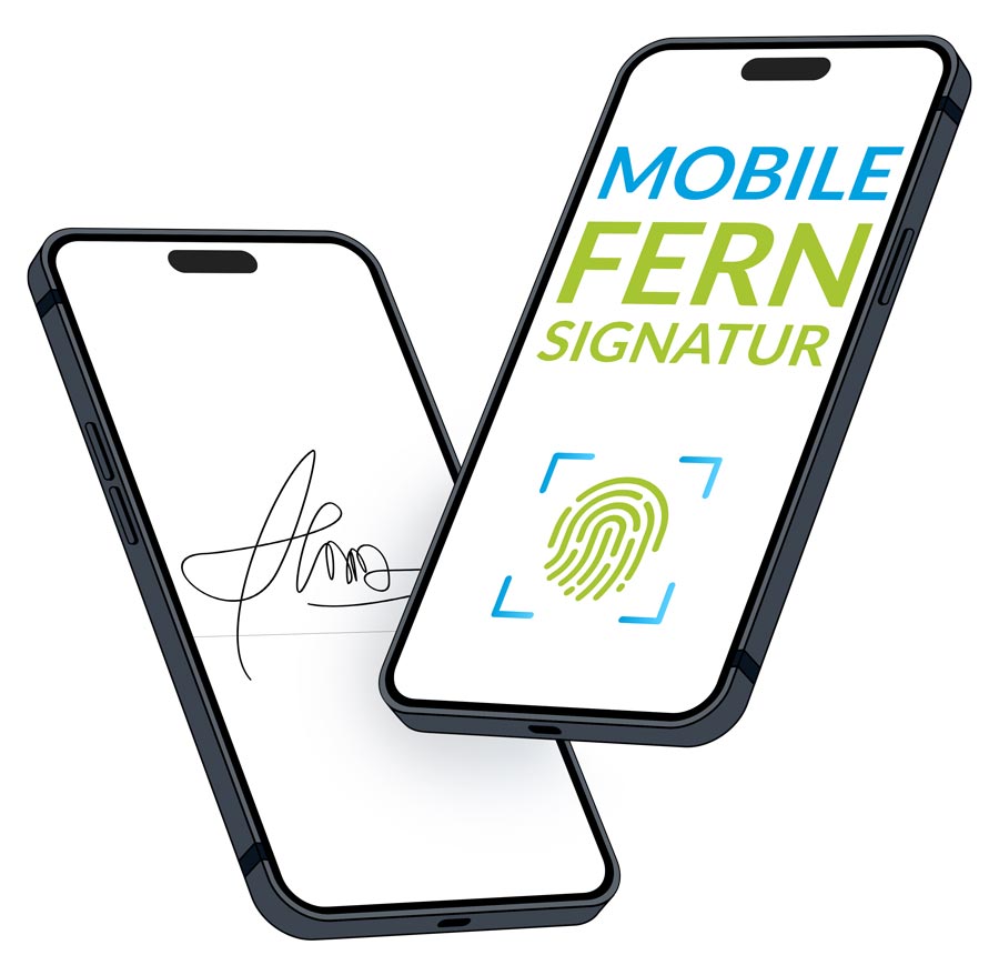 MockUp für die mobile Fern-Signatur